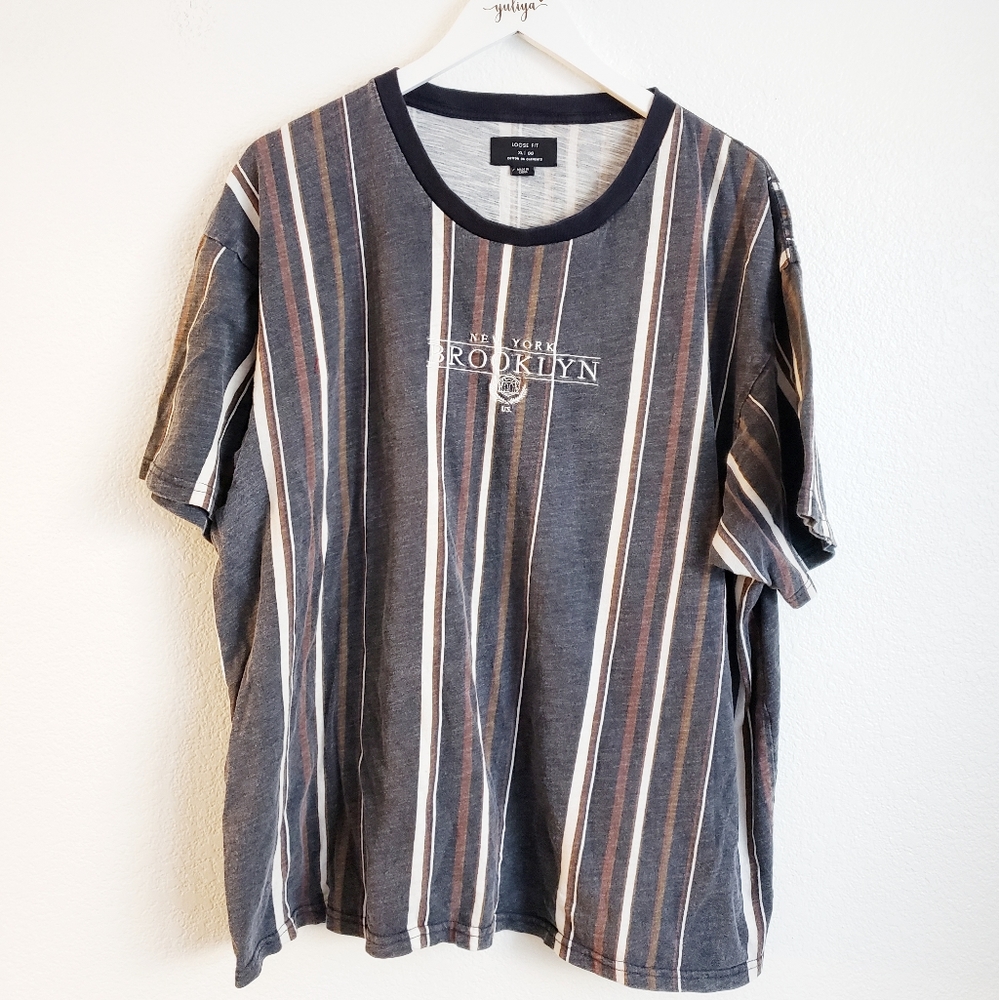Asos Cotton On Mens Striped Brooklyn New York XL Street Wear